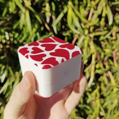 Hộp quà bản lề in liền khối (Print in place gift box)