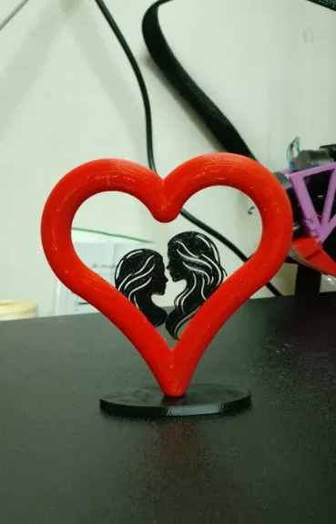 Trái tim Valentine - cặp đôi nữ - Image 2