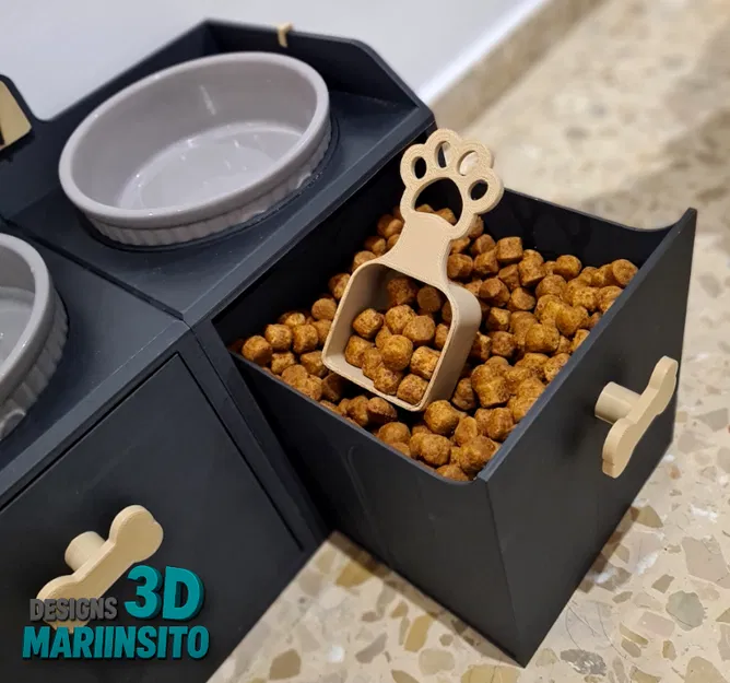 Muỗng xúc thức ăn cho chó hình bàn chân - Image 3