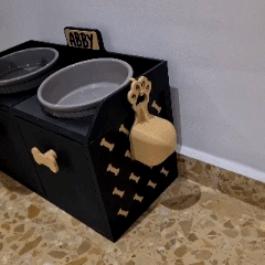 Muỗng xúc thức ăn cho chó hình bàn chân