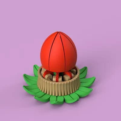 Flower Box – Hộp hoa xoay mở (twist-open) tùy biến