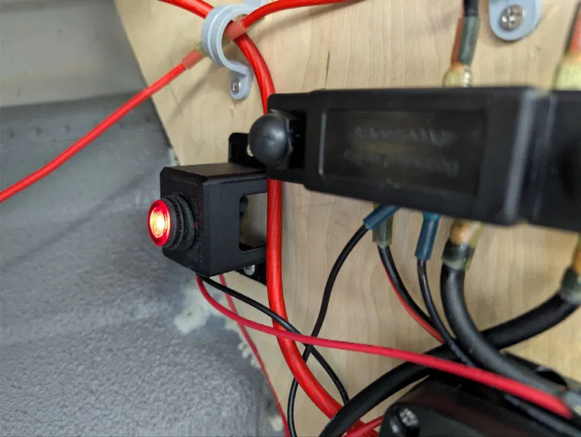 Giá đỡ/Vỏ cho công tắc KCD1 T85 1E4 3 chân (On-Off Rocker Switch) - Image 1