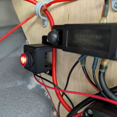 Giá đỡ/Vỏ cho công tắc KCD1 T85 1E4 3 chân (On-Off Rocker Switch)