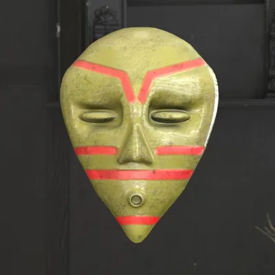 Mặt nạ Tribal cách điệu 2 (Stylized Tribal Mask 2)