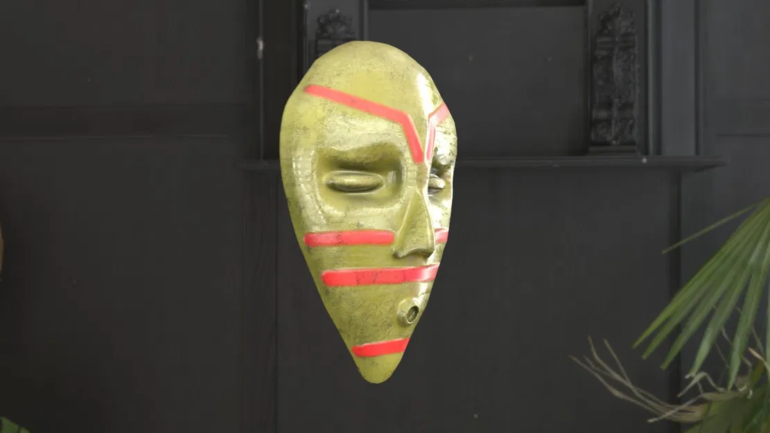 Mặt nạ Tribal cách điệu 2 (Stylized Tribal Mask 2) - Image 4