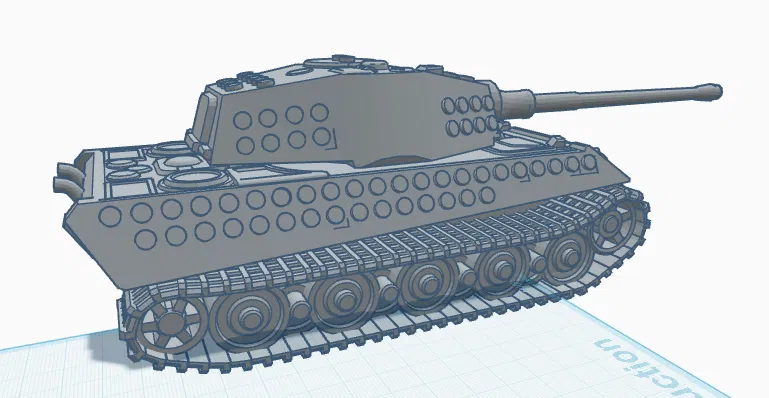 LEGO MILITARY LEGO compatible TIGER 2 (Königstiger) xe tăng Đức WW2 - Image 1