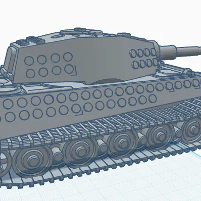 LEGO MILITARY LEGO compatible TIGER 2 (Königstiger) xe tăng Đức WW2