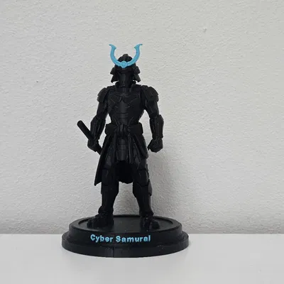 Tượng Chiến Binh Samurai Cyber Phong Cách Tương Lai