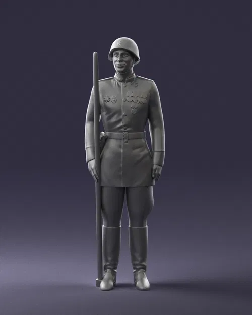 Man in uniform 0116 7 – Nhân vật mặc quân phục (3D scan) - Image 1