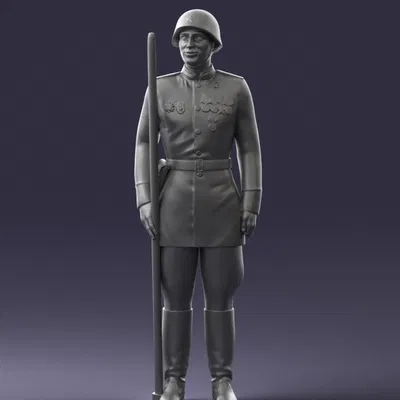 Man in uniform 0116 7 – Nhân vật mặc quân phục (3D scan)