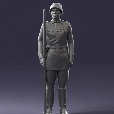 Man in uniform 0116 7 – Nhân vật mặc quân phục (3D scan)