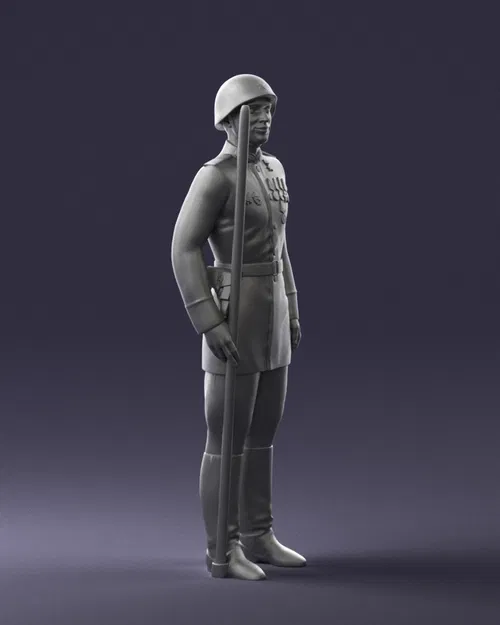 Man in uniform 0116 7 – Nhân vật mặc quân phục (3D scan) - Image 3