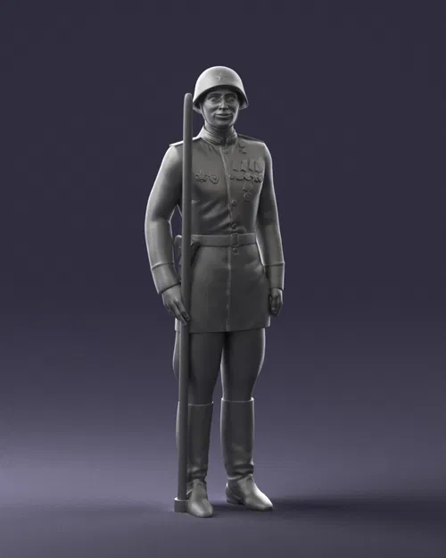 Man in uniform 0116 7 – Nhân vật mặc quân phục (3D scan) - Image 4