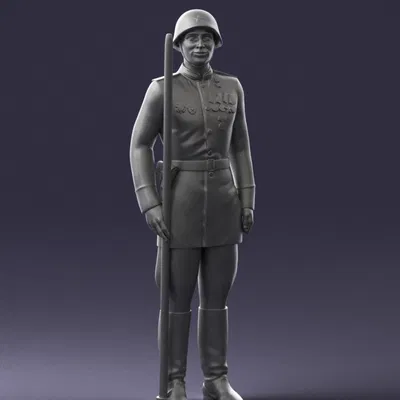 Man in uniform 0116 7 – Nhân vật mặc quân phục (3D scan)