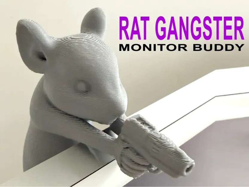 Rat Gangster Monitor Buddy – Bạn đồng hành cho màn hình - Image 1