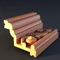 Cornice_teYh9 – Mẫu 3D khuôn Cornice phào/chỉ trang trí - Thumbnail 3