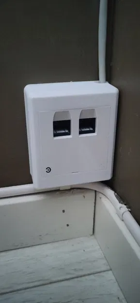 Đầu nối mạng âm tường Clas Ohlson Elko RS Cat 6 36-9116 - Image 1