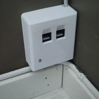 Đầu nối mạng âm tường Clas Ohlson Elko RS Cat 6 36-9116