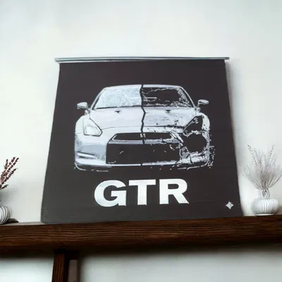 GTR Split – Mới vs Bị Phá Hủy | HueForge Wall Art