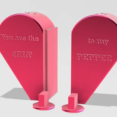 Bộ Lắc Muối & Tiêu (Hình Trái Tim)