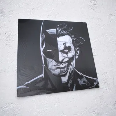 Batman vs Joker Split – Tranh tường AMS HueForge
