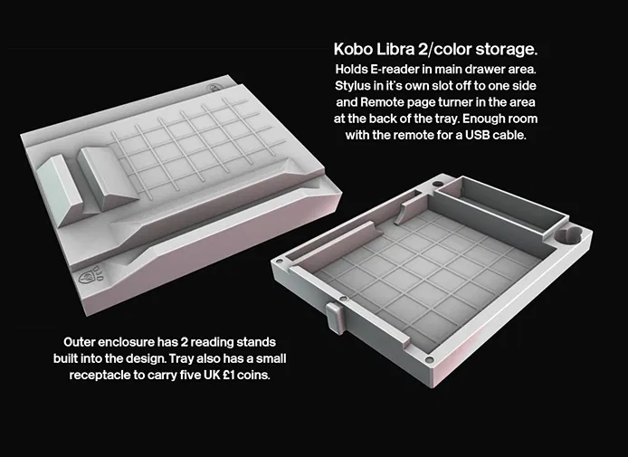 Kobo Libra 2 All in One: Case lưu trữ & stand đọc sách - Image 7