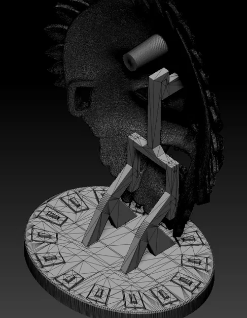 Mặt Nạ Chiến Binh Báo Đốm Aztec (Aztec Jaguar Warrior Mask) - Image 5