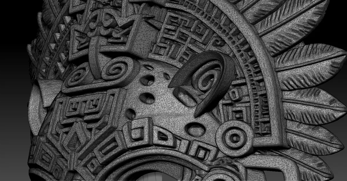 Mặt Nạ Chiến Binh Báo Đốm Aztec (Aztec Jaguar Warrior Mask) - Image 7