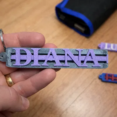 Móc Khóa Tên Modular – Hệ Chữ Tùy Biến 100% | In Nhanh, Dễ