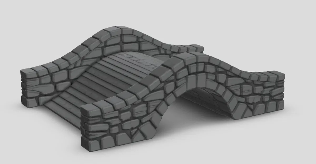 Cầu Vòm Qua Sông cho Wargame (Wargame Arched River Bridge) - Image 2