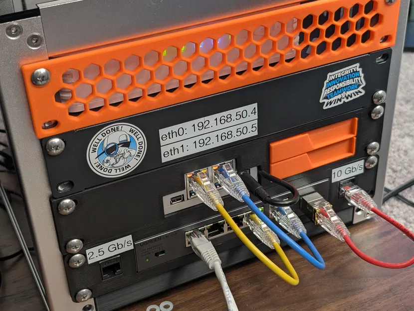 Miếng chêm rail 1U cho mini-rack 10-inch (dày 3.5mm) - Image 2