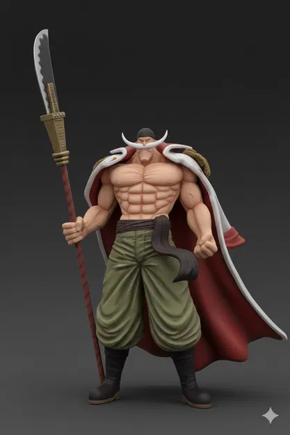 OnePiece Whitebeard (Edward Newgate) - Mô hình 3D - Image 1