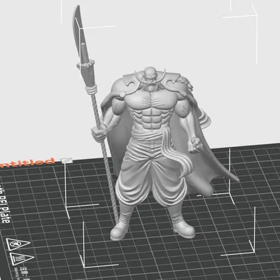 OnePiece Whitebeard (Edward Newgate) - Mô hình 3D