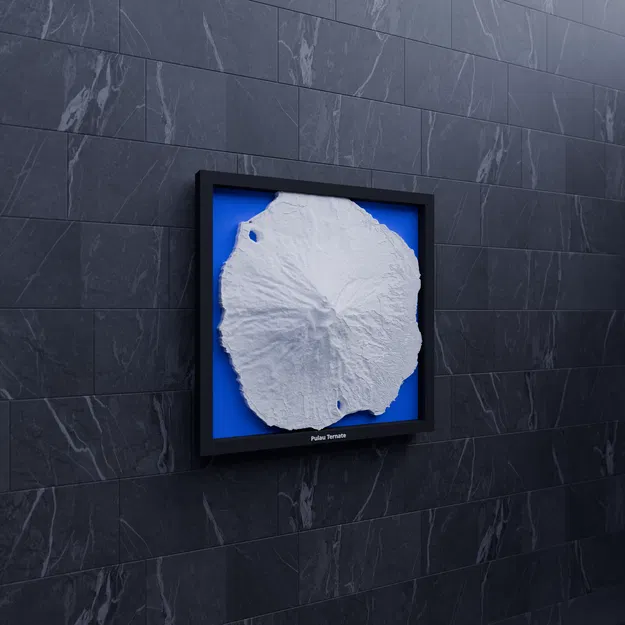 Pulau Ternate, Indonesia - 3D Miniature (mô hình địa hình 3D) - Image 6