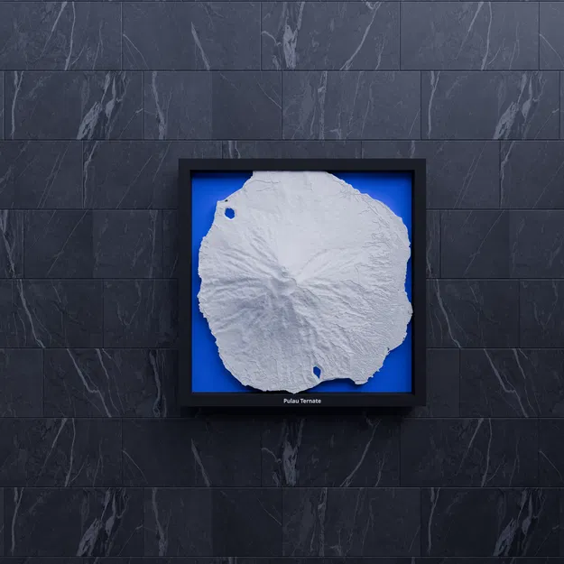 Pulau Ternate, Indonesia - 3D Miniature (mô hình địa hình 3D) - Image 7