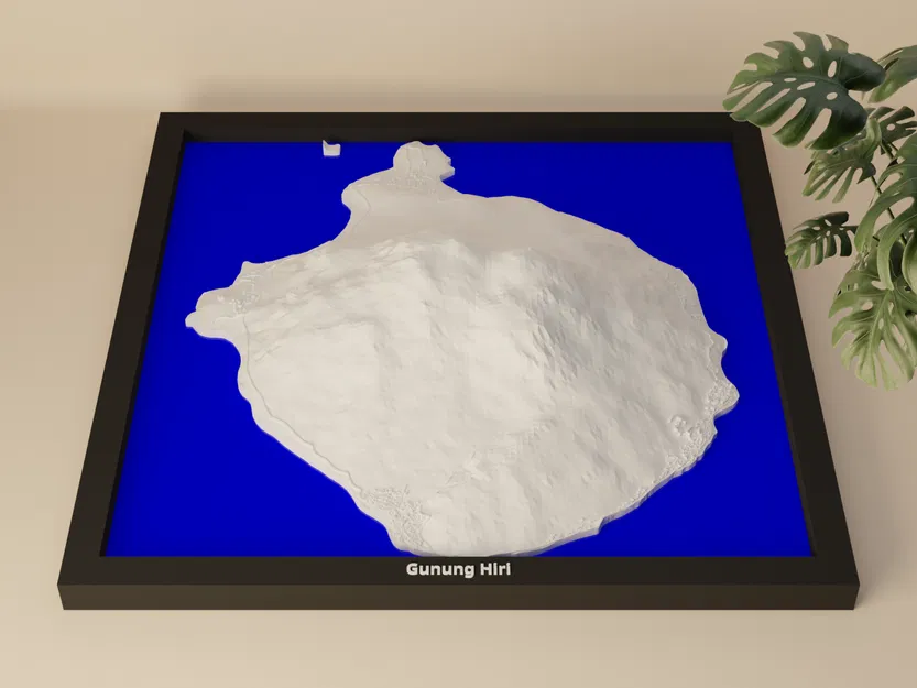 Gunung Hiri, Indonesia - Mô hình thu nhỏ 3D - Image 1