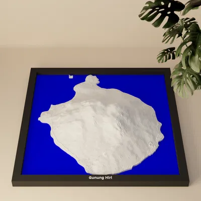 Gunung Hiri, Indonesia - Mô hình thu nhỏ 3D
