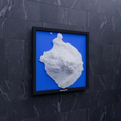 Gunung Hiri, Indonesia - Mô hình thu nhỏ 3D