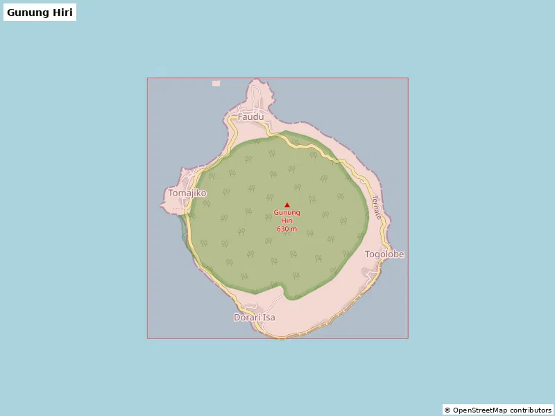 Gunung Hiri, Indonesia - Mô hình thu nhỏ 3D - Image 8