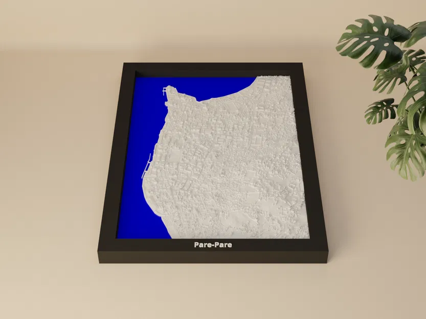 Pare-Pare, Indonesia - 3D Miniature (Mô hình địa hình in 3D) - Image 2