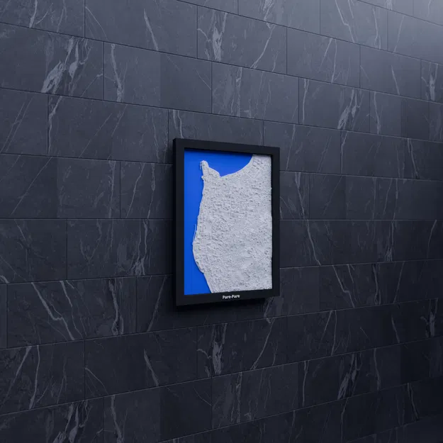 Pare-Pare, Indonesia - 3D Miniature (Mô hình địa hình in 3D) - Image 6