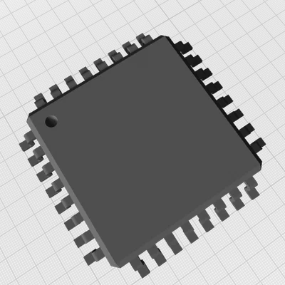 Atmega328_tqfp_32p – Vi điều khiển Atmega328 (TQFP) tỉ lệ 1:1