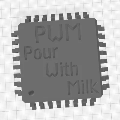 Atmega328_tqfp_32p – Vi điều khiển Atmega328 (TQFP) tỉ lệ 1:1