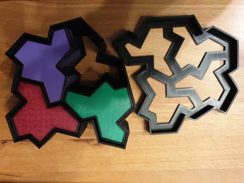 Hộp gạch Einstein tile box (dạng “hat” không lặp) - Image 2