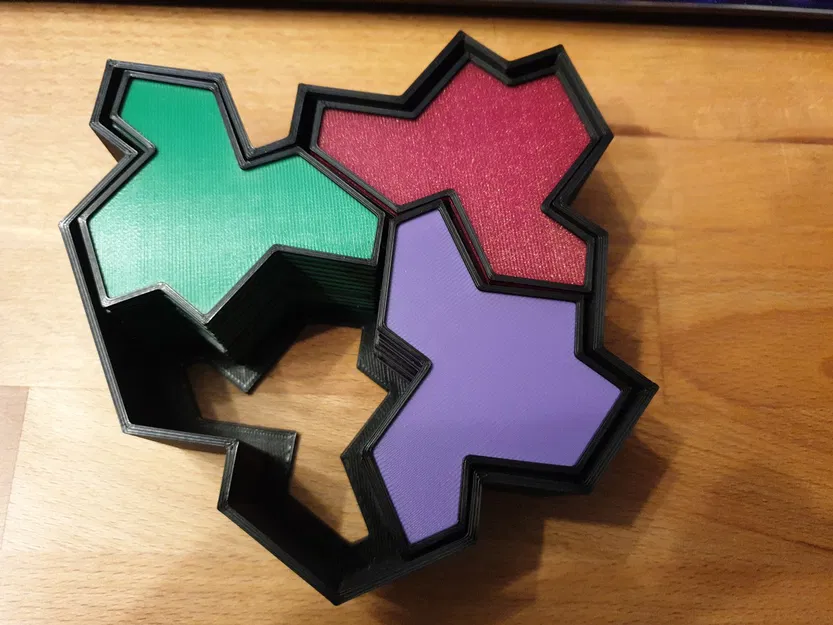 Hộp gạch Einstein tile box (dạng “hat” không lặp) - Image 3