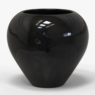 Black Vase_5BiA7 – Bình hoa đen (3D model)