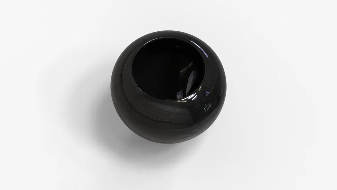 Black Vase_5BiA7 – Bình hoa đen (3D model) - Image 2