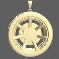 Mặt Dây Chuyền Bánh Xe Vàng Đơn Giản (Simple Gold Wheel Pendant) - Thumbnail 4