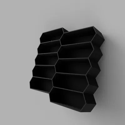 Kệ Gắn Tường Lục Giác Trưng Bày Hot Wheels