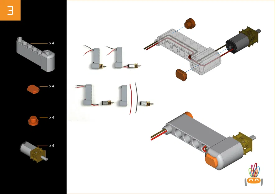 RoverT – Robot né vật cản có đèn (dùng Arduino, dễ in 3D) - Image 8